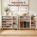 Artiss Shoe Rack Cabinet Storage Cupboard Adjustable Shelf White
