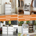Artiss Shoe Rack Cabinet 24 Pairs Adjustable Shelves White