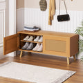Artiss Shoe Rack Bench 10 Pairs Rattan Starlyn Storage