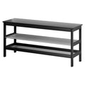 Artiss Shoe Rack Cabinet Bamboo Bench 10 Pair Black