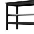 Artiss Shoe Rack Cabinet Bamboo Bench 10 Pair Black