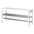 Artiss Shoe Rack Cabinet Bamboo Bench 10 Pairs White
