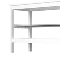 Artiss Shoe Rack Cabinet Bamboo Bench 10 Pairs White