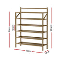 Artiss Shoe Rack 6-Tier 18 Pairs Foldable Storage