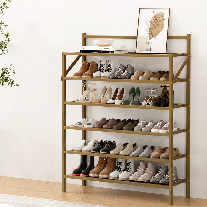 Artiss Shoe Rack 6-Tier 18 Pairs Foldable Storage
