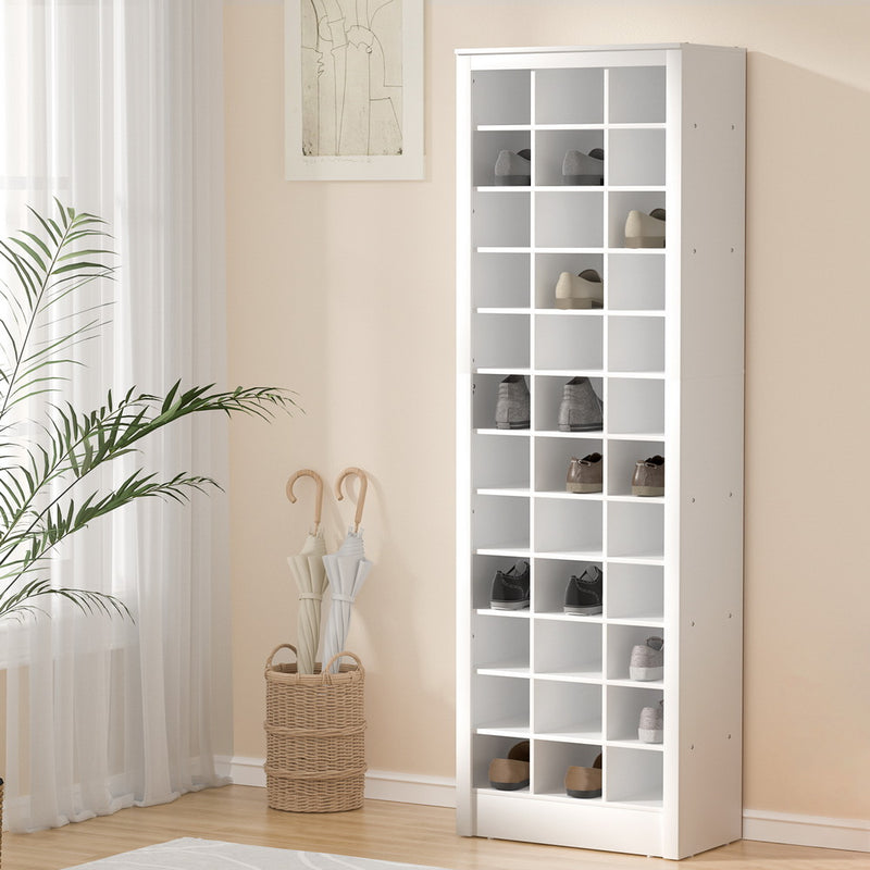 Artiss Shoe Rack 12 Tier 36 Pairs Storage Organiser White