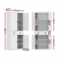 Artiss White Buffet Sideboard Cabinet Storage Cupboard