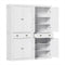 Artiss 2x Buffet Sideboard Cabinet 6-Tier Storage Pantry Cupboard Drawer White