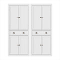 Artiss 2x Buffet Sideboard Cabinet 6-Tier Storage Pantry Cupboard Drawer White