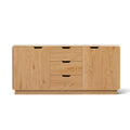 Artiss Buffet Sideboard Cabinet Oak Storage Drawers Round Edge