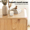 Artiss Buffet Sideboard Cabinet Oak Storage Drawers Round Edge