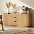 Artiss Buffet Sideboard Cabinet Oak Storage Drawers Round Edge