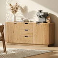 Artiss Buffet Sideboard Cabinet Oak Storage Drawers Round Edge