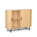 Artiss Buffet Sideboard Sliding Doors Oak 140cm
