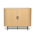 Artiss Buffet Sideboard Sliding Doors Oak 140cm