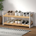 Artiss Shoe Rack 2 Tier 6 Pairs White