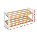 Artiss Shoe Rack 2 Tier 6 Pairs White