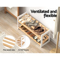Artiss Shoe Rack 2 Tier 6 Pairs White
