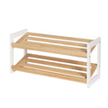 Artiss Shoe Rack 2 Tier 6 Pairs White