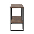 Artiss Console Table 106cm 2-Tier Walnut Cora