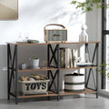 Artiss Console Table 120cm 3-Tier Walnut Xiah