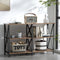 Artiss Console Table 120cm 3-Tier Walnut Xiah