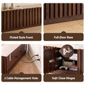 Artiss 180cm TV Unit Entertainment Cabinet Fluted Style Anti-tip Kit Walnut