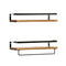 Artiss Floating Wall Shelf Set of 2 White