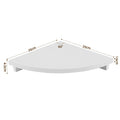 Artiss Corner Floating Wall Shelf Wall Mounted Display Rack Round Edge White 1pc
