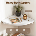 Artiss Corner Floating Wall Shelf Wall Mounted Display Rack Round Edge White 1pc