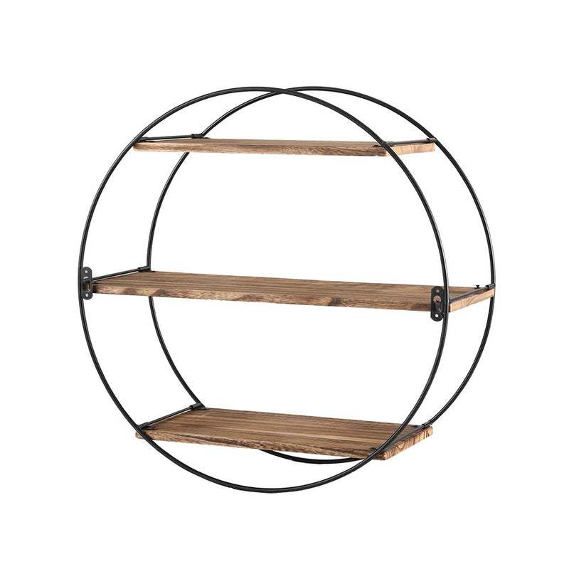 Artiss 3-Tier Round Floating Wall Shelf