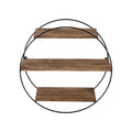 Artiss 3-Tier Round Floating Wall Shelf