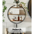 Artiss 3-Tier Round Floating Wall Shelf