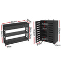 Artiss Shoe Rack Cabinet Console Table Black Storage Shelf