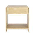 Artiss Bedside Table Pine Open Shelf Drawer