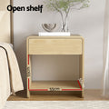 Artiss Bedside Table Pine Open Shelf Drawer