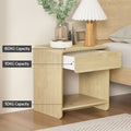 Artiss Bedside Table Pine Open Shelf Drawer