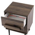 Artiss Bedside Table 2 Drawer Nightstand Walnut
