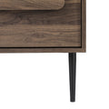 Artiss Bedside Table 2 Drawer Nightstand Walnut