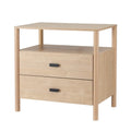 Artiss Bedside Table Nightstand 2 Drawers Pine Wood