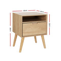 Artiss Bedside Table 2 Drawer Nightstand Side Cabinet Storage