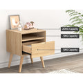 Artiss Bedside Table 2 Drawer Nightstand Side Cabinet Storage