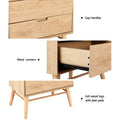 Artiss Bedside Table Drawers Oak Nightstand Side End Table Storage