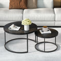 Artiss Nesting Coffee Table Set 2 Marble Effect Tika