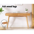 Artiss Computer Desk 100cm Natural Wood Drawer
