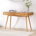 Artiss Computer Desk 100cm Natural Wood Drawer