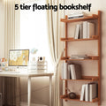 Artiss Floating Shelf CAPIZ Oak Bookshelf Wall Storage