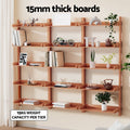 Artiss Floating Shelf CAPIZ Oak Bookshelf Wall Storage