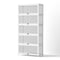 Artiss 5-Tier Display Cabinet Storage Bookshelf White Clear Shelf