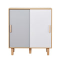 Artiss Shoe Cabinet 30 Pairs Sliding Doors White